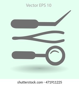 Medical instruments vector illustration