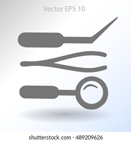 Medical instruments vector illustration