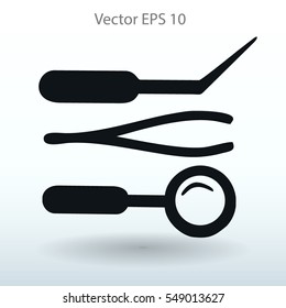 Medical instruments vector illustration