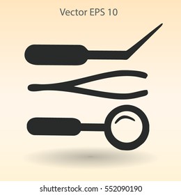 Medical instruments vector illustration