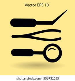 Medical instruments vector illustration