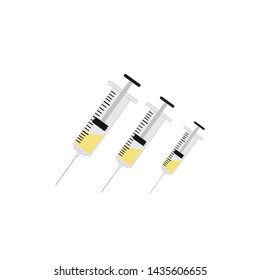 
medical instruments, yellow injection 
