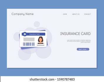 Medical Insurance Card. Medical SInsurance Medical Card. 