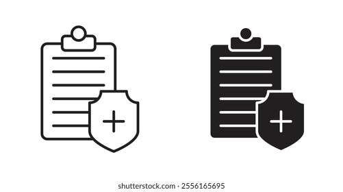 Medical insurance Filled flat icons set for apps and web ui designs.