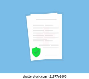 Medical insurance healthcare contract document logo design. Health care digital claim document, health care insurance check list, medicare document vector design and illustration.
