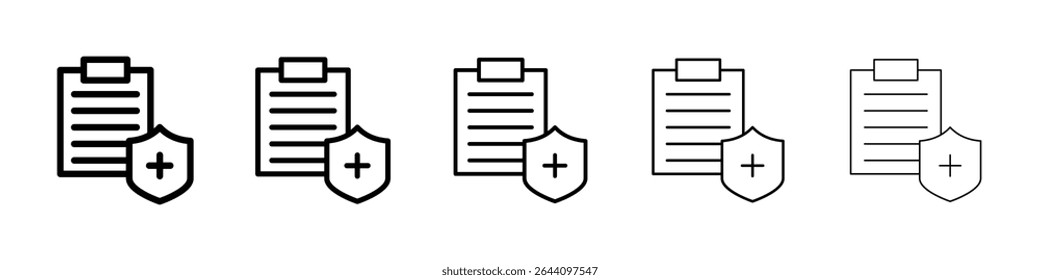 Medical insurance icon concept. graphic design, logo, Web, UI.