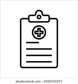 Medical Insurance Icon. Flat Design. Isolated Illustration.