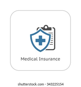 Medical Insurance Icon. Flat Design. Isolated Illustration.