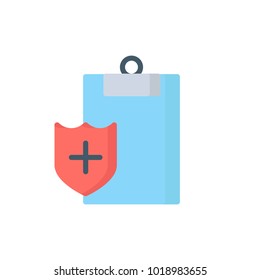medical insurance icon. flat icon vector