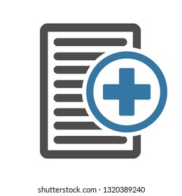 Medical Insurance Icon. Flat icon vector Illustration.