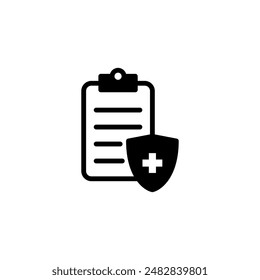 Medical insurance icon logo design. health insurance sign and symbol