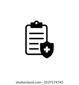 Medical insurance icon logo design. health insurance sign and symbol