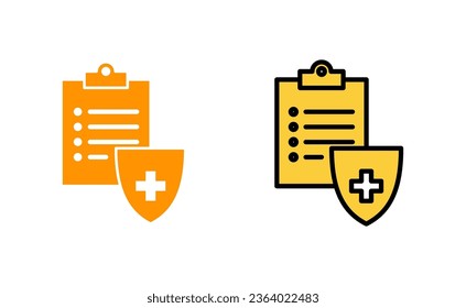 Medical insurance icon set tor for web and mobile app. health insurance sign and symbol