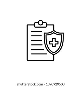 Medical Insurance Icon Vector. Health Insurance Icon