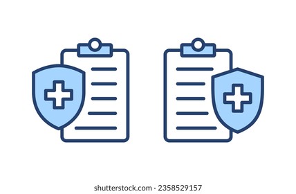 Medical insurance icon vector. health insurance sign and symbol