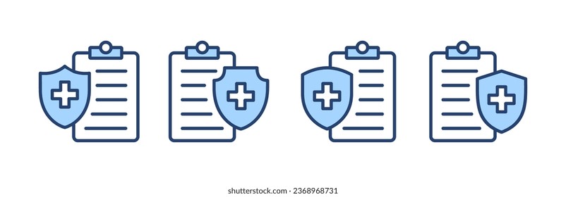 Medical insurance icon vector. health insurance sign and symbol