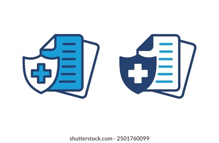 Medical insurance icon vector. health insurance icon