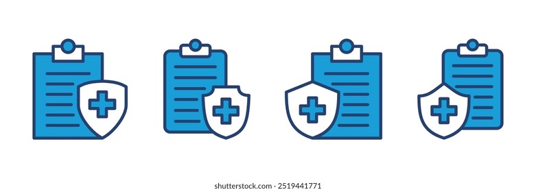 Medical insurance icon vector. health insurance icon