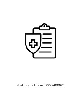 Medical insurance icon vector illustration. health insurance sign and symbol