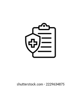 Medical insurance icon vector illustration. health insurance sign and symbol