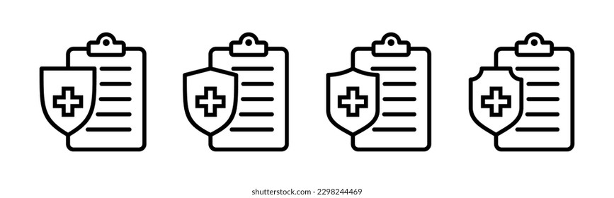 Medical insurance icon vector illustration. health insurance sign and symbol