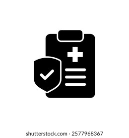 Medical insurance icon vector illustration. health insurance sign and symbol