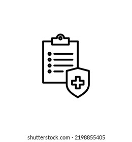 Medical insurance icon for web and mobile app. health insurance sign and symbol