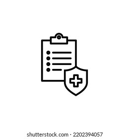 Medical insurance icon for web and mobile app. health insurance sign and symbol