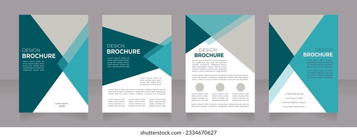 Medical insurance programs promotional blank brochure design. Template set with copy space for text. Premade corporate reports collection. Editable 4 paper pages. Montserrat font used