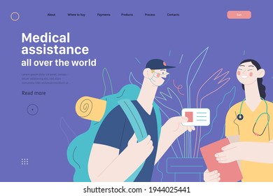 Medical insurance template - medical assistance all over the world