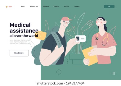 Medical insurance template - medical assistance all over the world