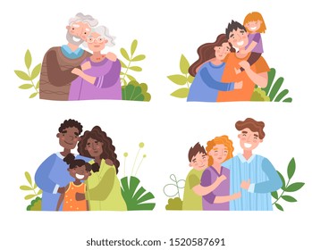 Medical Insurance Template Happy Family Concept Stock Vector (Royalty ...