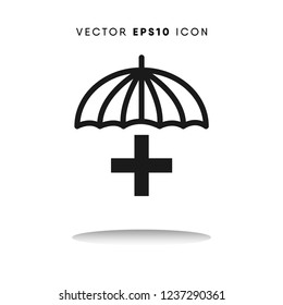 Medical insurance vector icon
