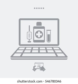 Medical internet page - Vector icon for computer website or application