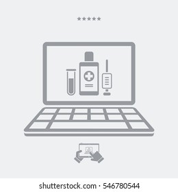 Medical internet page - Vector icon for computer website or application