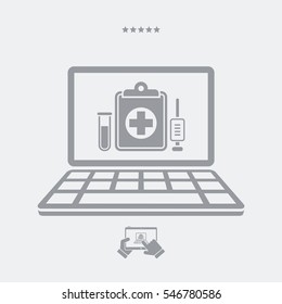 Medical internet page - Vector icon for computer website or application