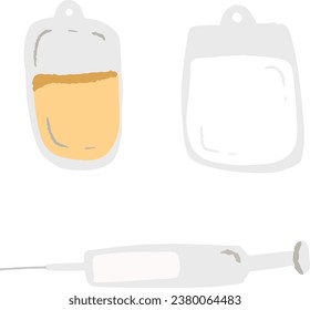 medical intravenous fluids and injection vector