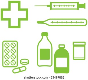 Medical Items â?? Vector illustration