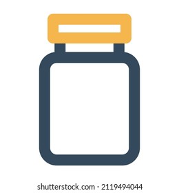 Medical Jar Vector icon which is suitable for commercial work and easily modify or edit it

