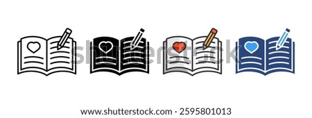 Medical Journal Icon Set Multiple Style Collection