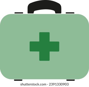 Medical Kit box color vector | First aid kit icon| Medical symbol