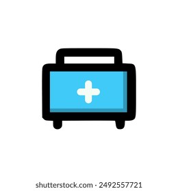 medical kit care logo vector illustration template design