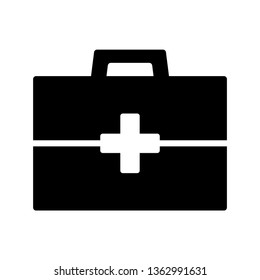 Medical Kit Coin Icon Vector Illustration Logo Template