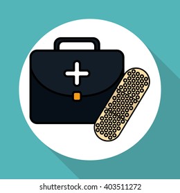 medical kit design , vector illustration, vector illustration