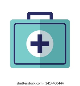 medical kit first aid cross vector illustration