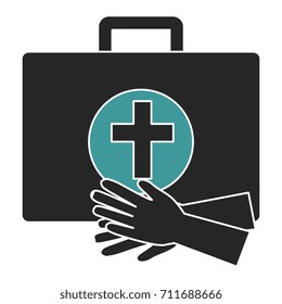 medical kit with gloves