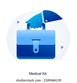 Medical Kit And Kit Icon Concept