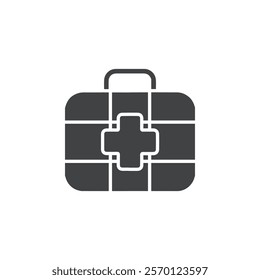 medical kit icon Flat logo set collection