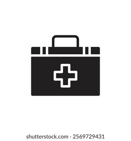 Medical kit icon Line Art Logo set