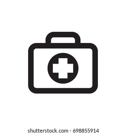 medical kit icon logo